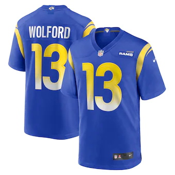 mens nike john wolford royal los angeles rams game player j